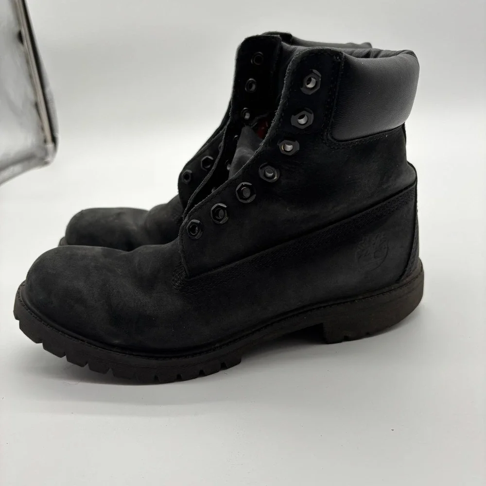 Timberland® Men's 8 M‎ Premium 6-Inch Waterproof Boot in Black Nubuck